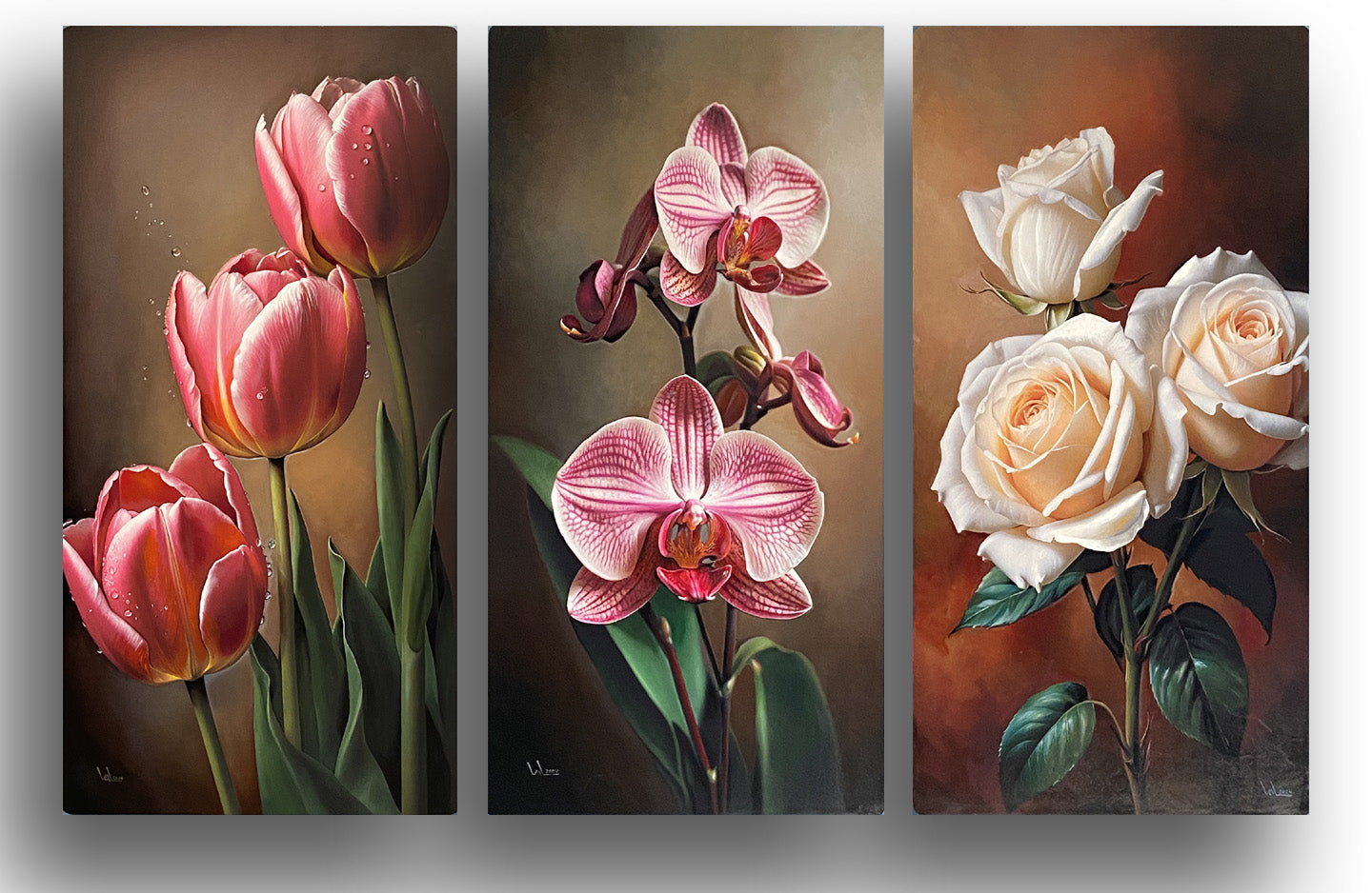 Flowers Triptych